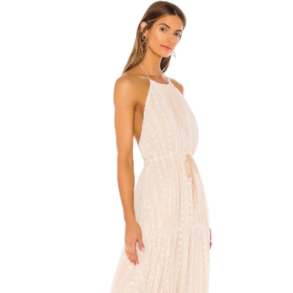 Tularosa Open Back Halter Maxi